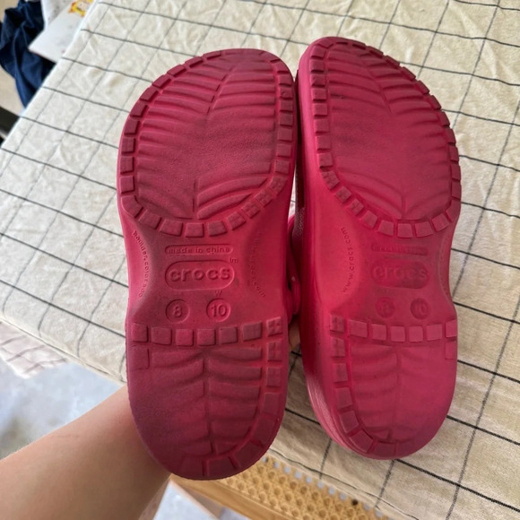 CROCS classic clogs slides women’s shoes sandals barbie pink water unisex 8 / 10 - Picture 3 of 4